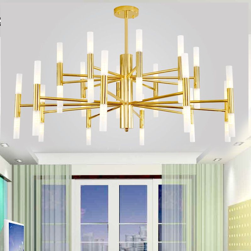 Modern Chandelier Lights LED 40 Lights Minimalism Living Room Hanging Pendant Lights