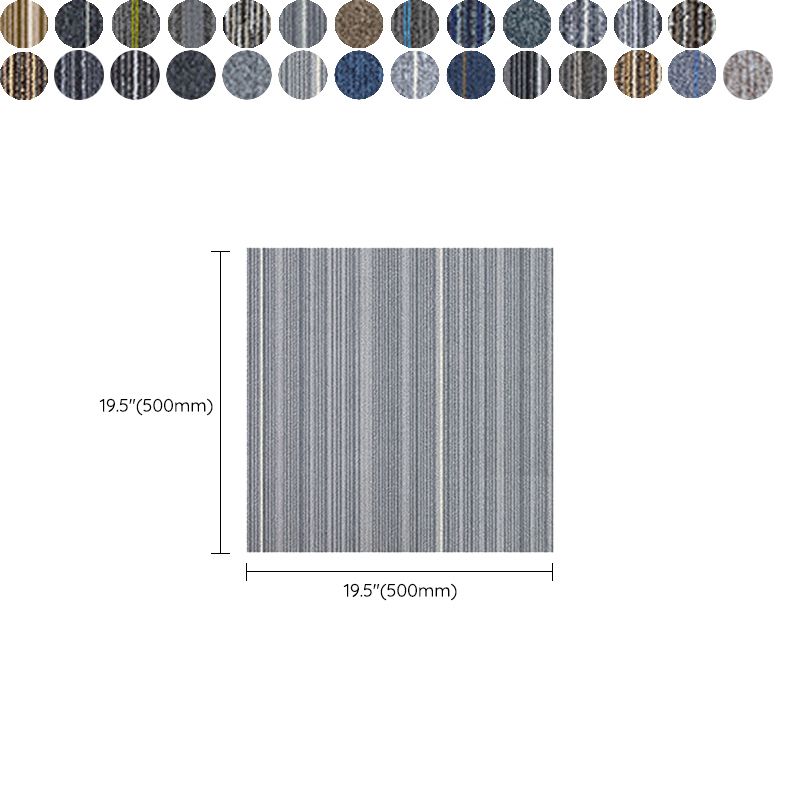 Modern Carpet Tiles Level Loop Adhesive Tabs Fade Resistant Tiles and Carpet