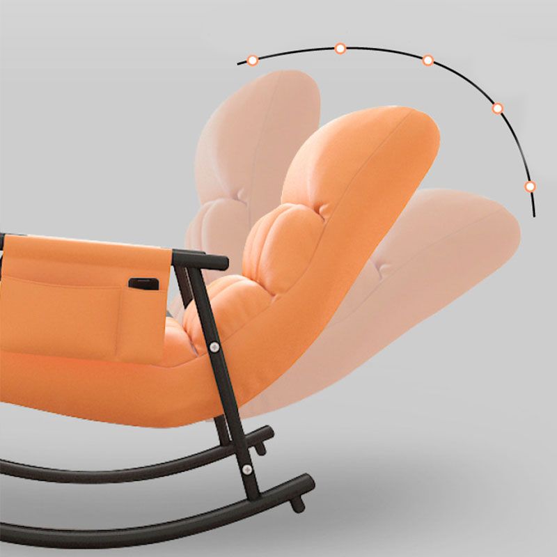 Contemporary Style Sofa Rocking Chair Single Indoor Rocking Chair with Cushion
