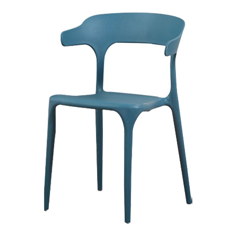Sedie moderne impilabili sedie senza braccio con gambe di plastica per cucina