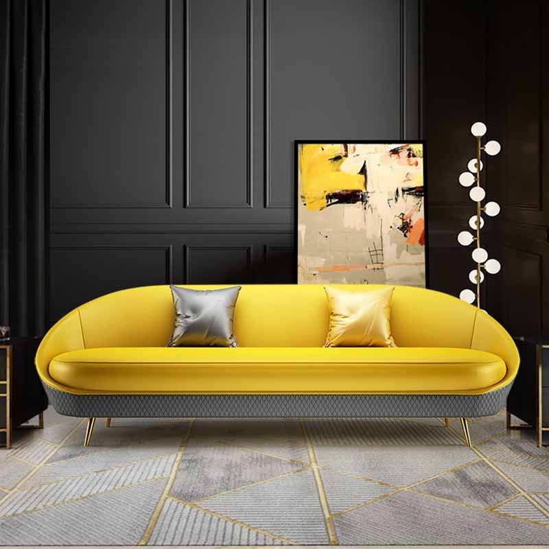 Sloped Arms No Distressing Sofa Stain Resistant Tight Back Sofa for Living Room