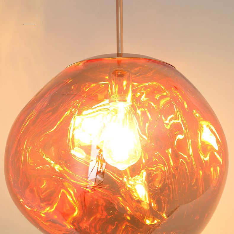 LAVA CREATIVA LAVA Irregolare a forma di palla appesa a una luce singola stile moderno a sospensione acrilica lampada a sospensione per il negozio di caffè
