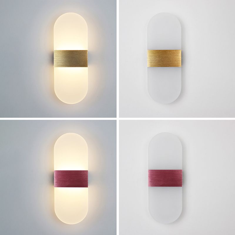 Modern Style Wall Mount Light LED Wall Light with Acrylic Shade for Living Room