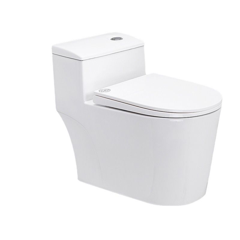Indoor Ceramic Floor Mounted Toilet Modern All-In-One Toilet Bowl