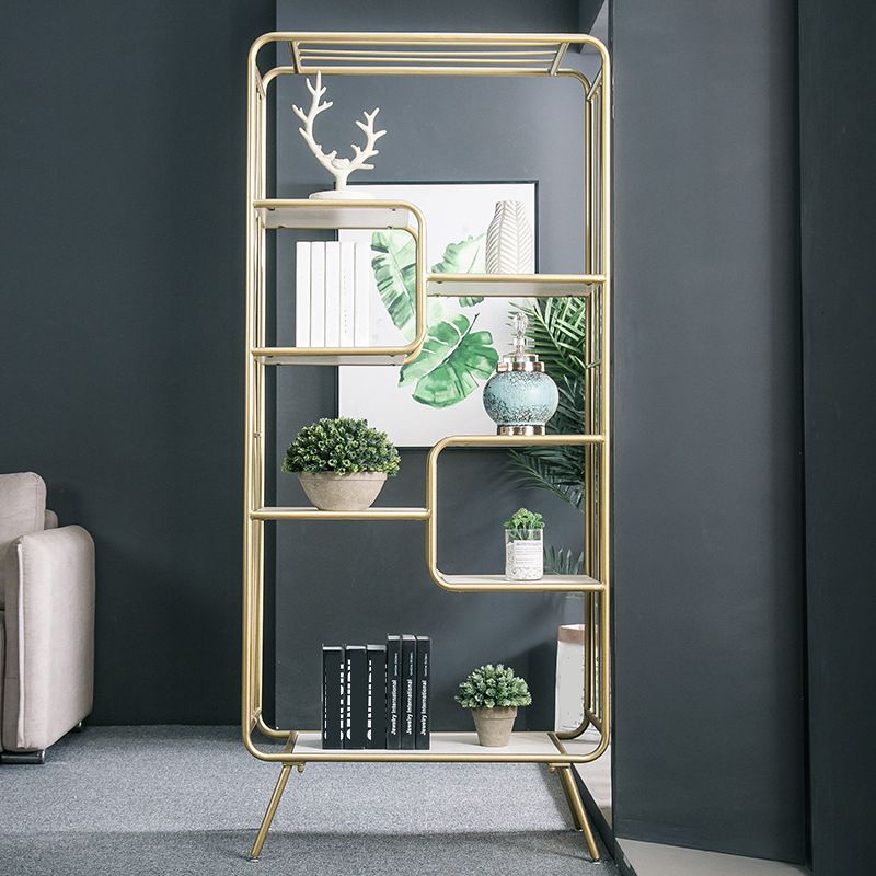 Modern Metal Bookshelf Etagere Open Shelf Bookcase with Shelves