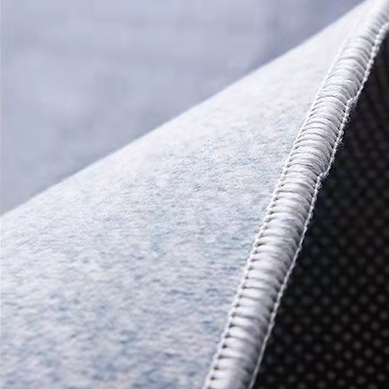 Gorgeous Grey Carpet Polyester Abstract Print Carpet Washable Carpet for Living Room
