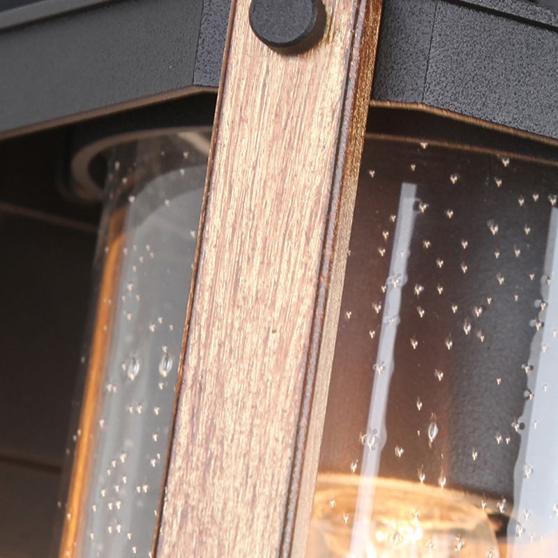 Industrial Metal Wall Light Cage Shape 11.5" High Wall Sconce with Glass for Outdoors