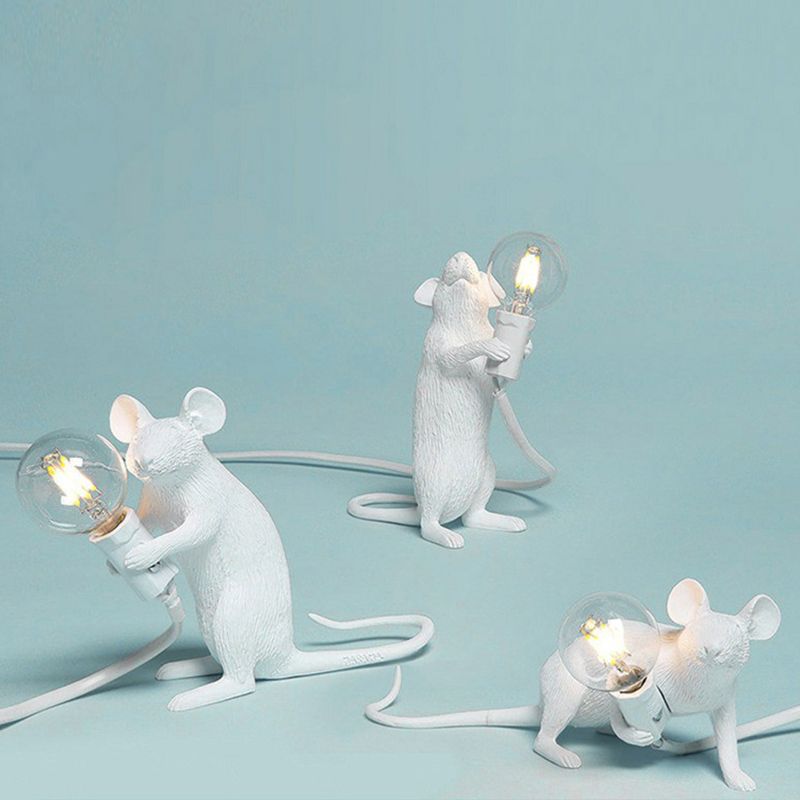 Lampada da letto per lampadina per lampadina per lampadina nuda decorativa con base per mouse
