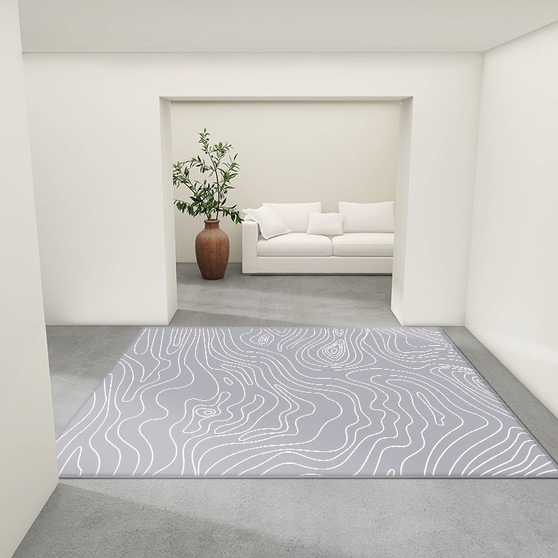 Area Rug Creative Minimalist Carpet Polyester Anti-Slip Backing Rug for Living Room