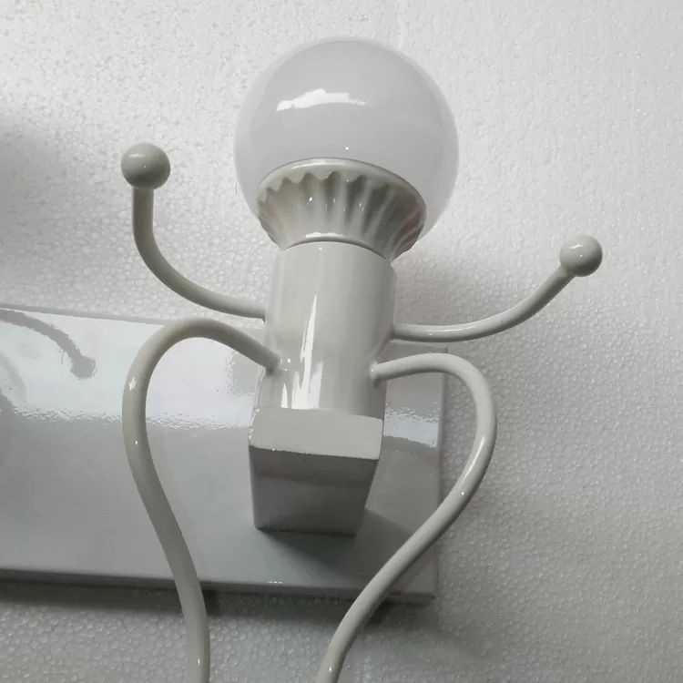Lumière de nuit de style moderne Little People Two Lights Metal Sconce Light for Corridor Escair