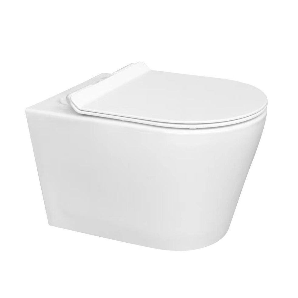 Contemporary Flush Toilet One Piece Wall Mount Porcelain Urine Toilet