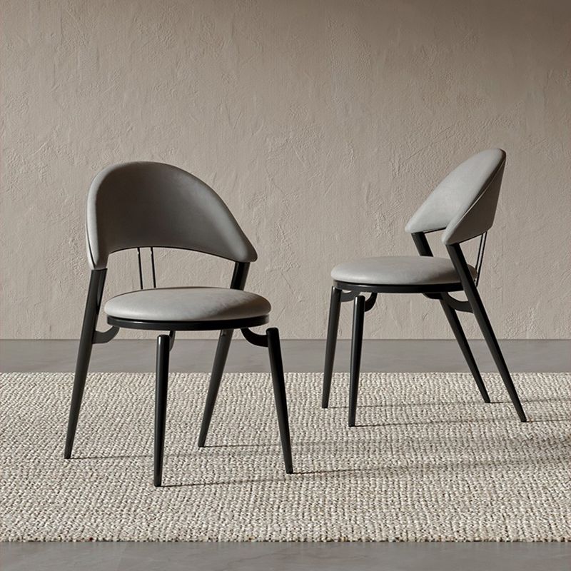 Industrial Side Chair Open Back Dining Room Chair for Dining Room