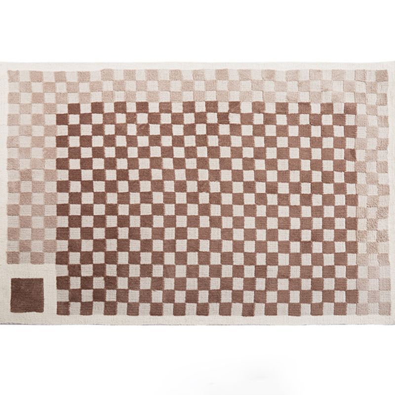 Gorgeous Carpet Modern Plaid Print Area Rug Living Room Rug with Non-Slip Backing