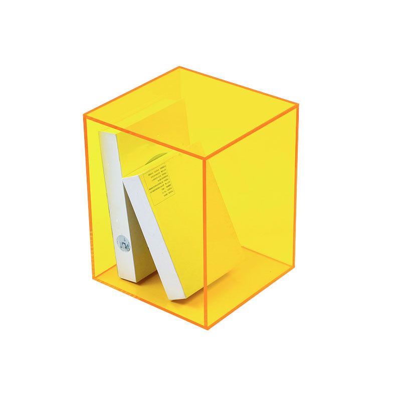 Modern Style Closed Back Bookshelf Vertical Acrylic Bookcase for Office