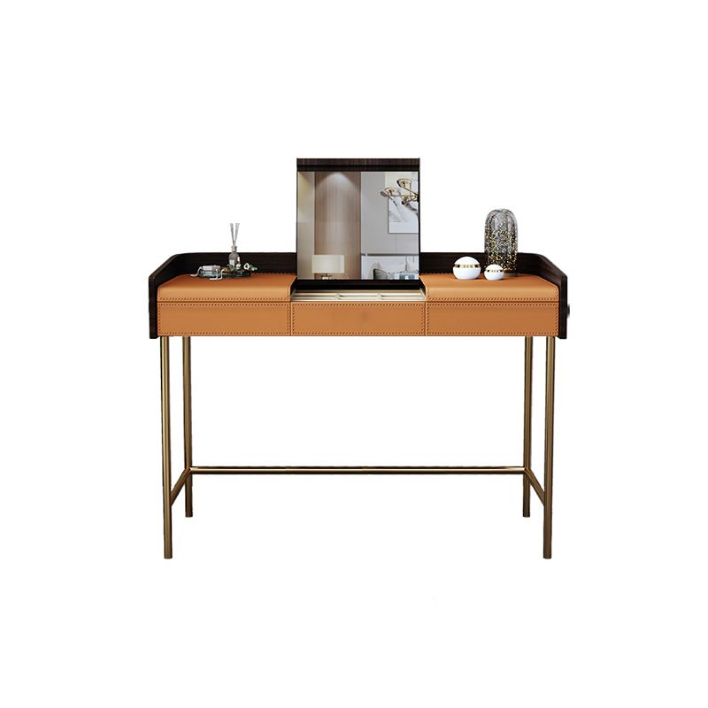 Glam 17.72" Wide Wooden Makeup Vanity with 2 Drawers for Bedroom