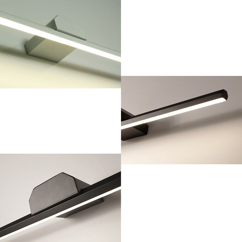 Long Strip Wall Mounted Light Fixture Modern Style LED Vanity Lights for Bathroom