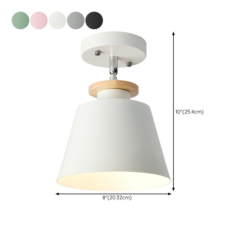 Modern Simple Cylinder Shape Ceiling Light with Iron Shade for Living Room