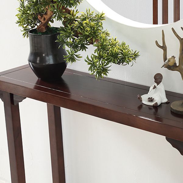 31.5-inch Tall Console Table Solid Wood Accent Table for Hall