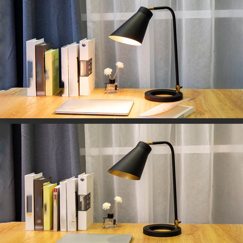 Modern Desk Lamp Metallic Table Lighting Fixture for Study Bedroom Sitting Room