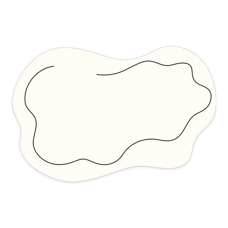 Witte curve tapijten polyester modern tapijt vlekbestendig tapijt voor woonkamer