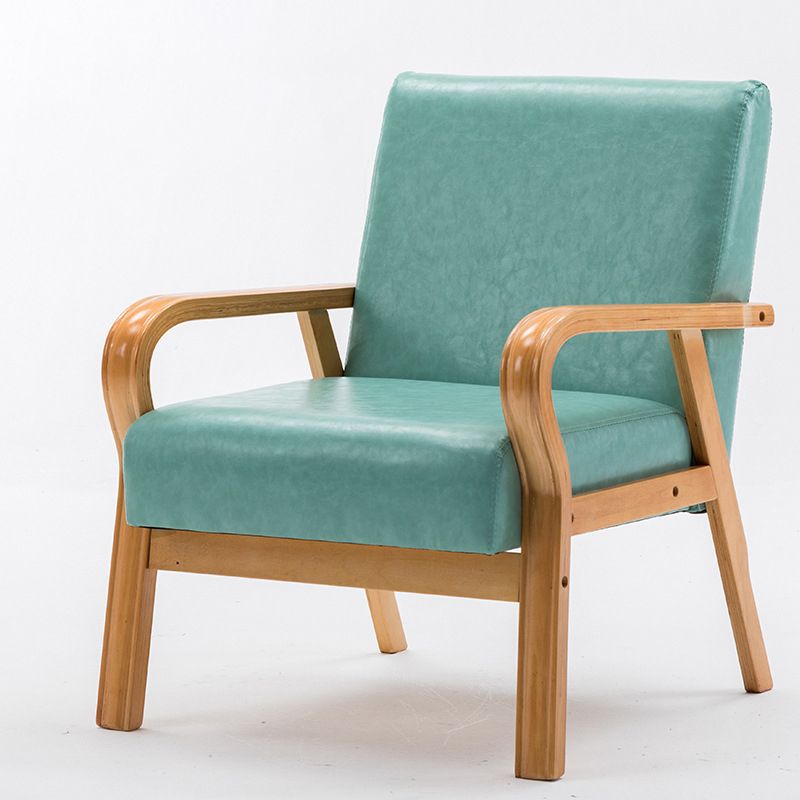 Arm Chair 25.19" L x 25.98" W x 29.52" H Solid Wood Frame Accent Armchair