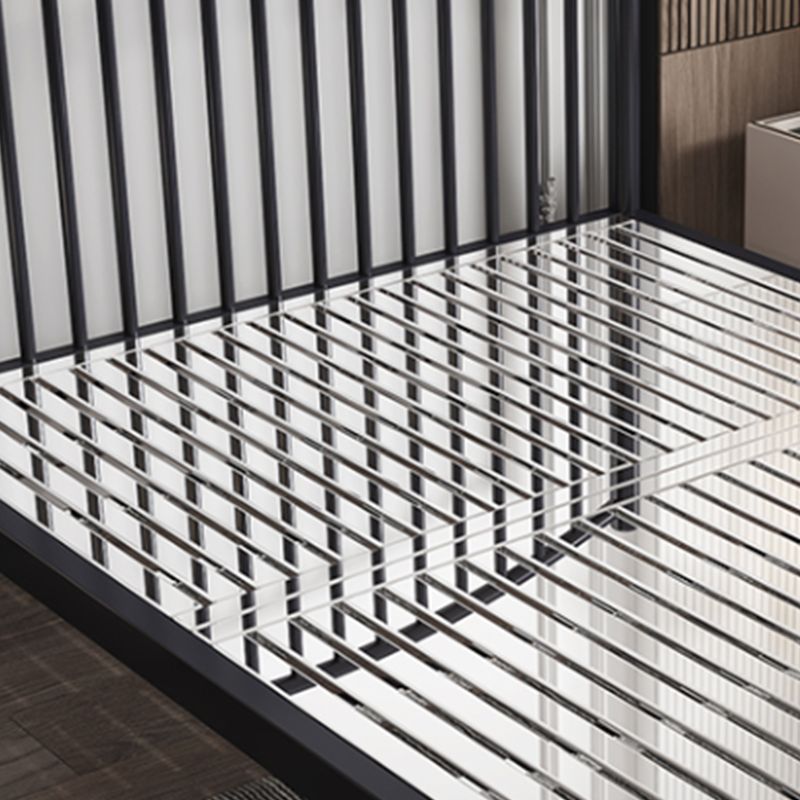 Stainless Steel Bed, 40.15 inch With Headboard and Footboard