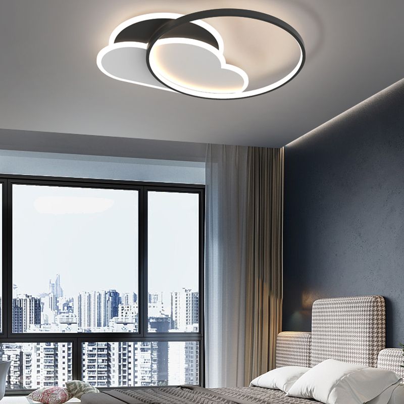 Luminaires de plafond encastrés contemporains à LED pour salon