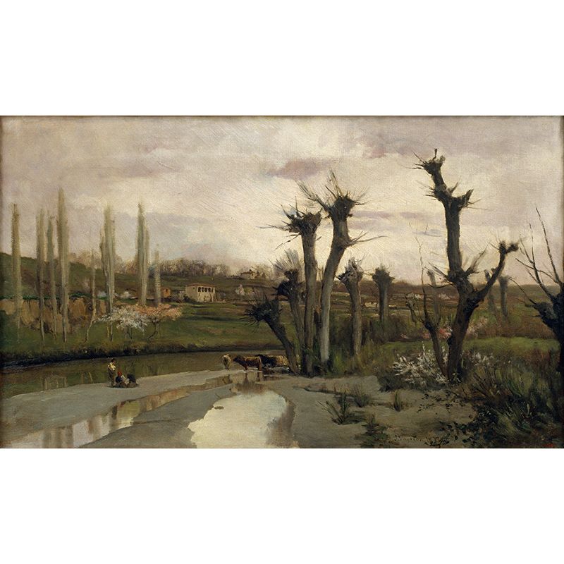 Art Painting Horizontal Illustration Mural Decorative Eco-friendly for Room