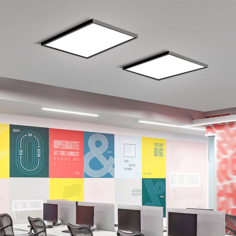 Moderno LED cuadrado de descarga de LED de 1-Luz de aluminio montado en el techo de la luz para la oficina