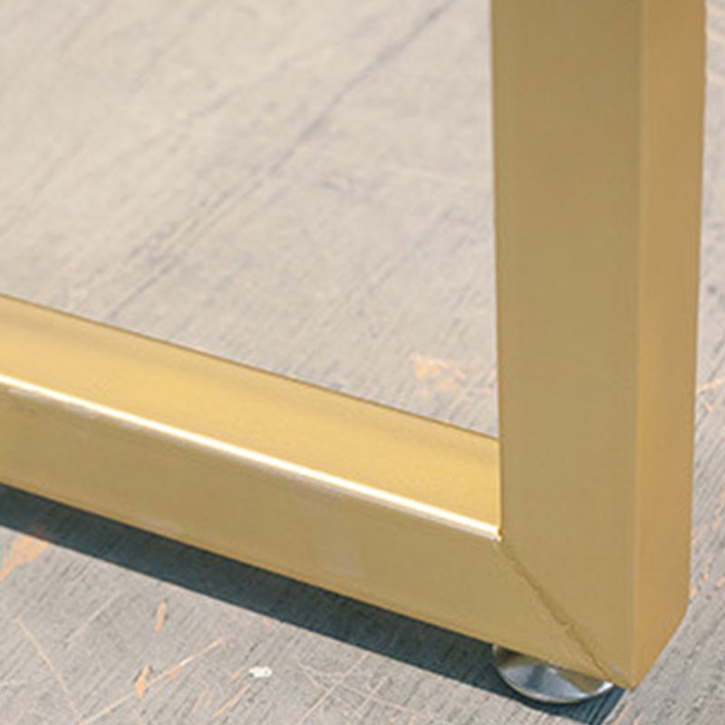 Modern Bar-height Table Solid Wood Top Bistro Pub Table with Gold Base