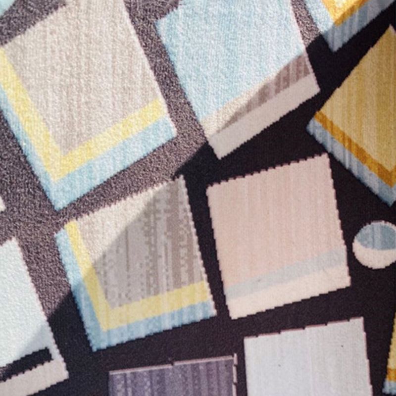 Minimalist Rug Modern Abstract Pattern Carpet Polyester Stain Resistant Area Rug for Living Room