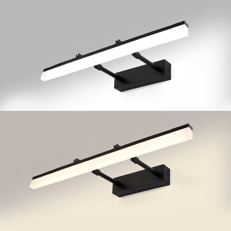 Striscia illuminazione da parete in stile moderno 1 luce di scarpa leggera per doccia