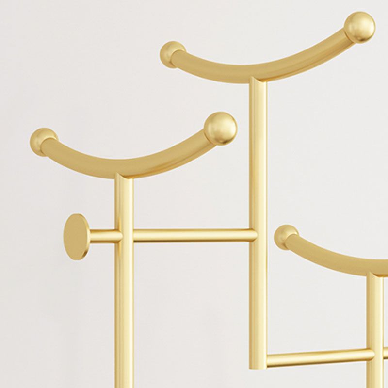 Gorgeous Metal Coat Rack Basket Storage Coat Rack with Coat Hooks