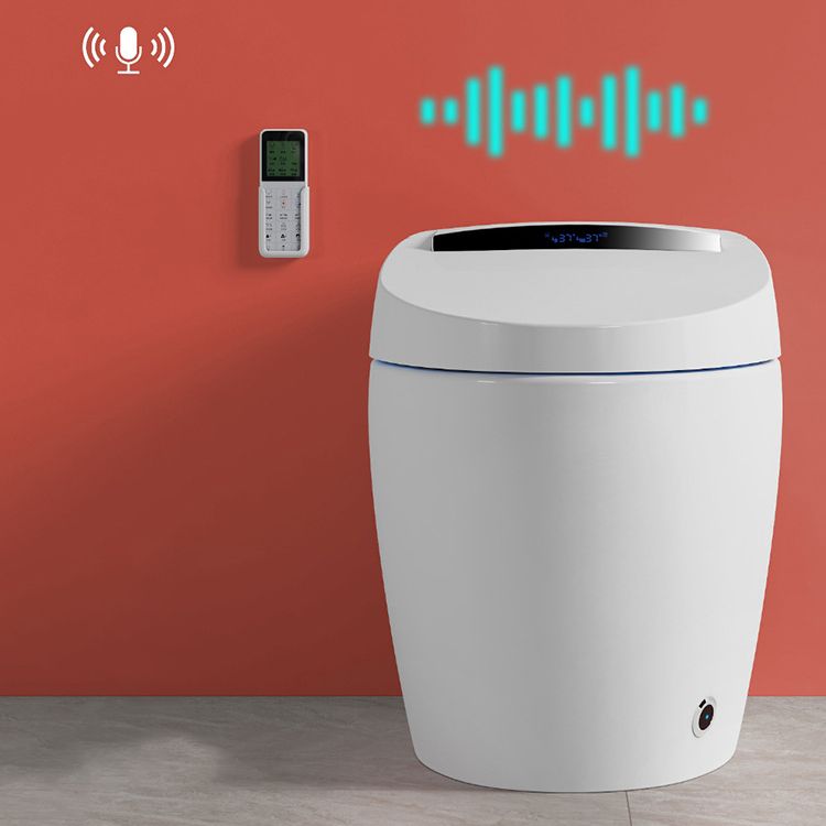 Modern Heated Seat Flush Toilet Floor Mount White Toilet with Toilet Seat