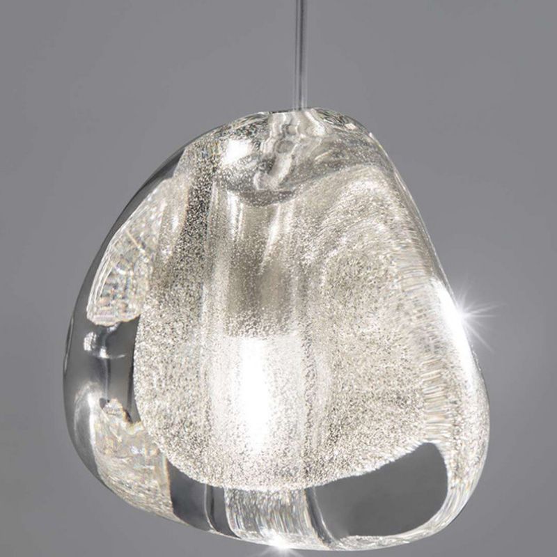 Modern Ball Pendant Clear Crystal 5/7/26 Heads Multiple Hanging Ceiling Light for Spiral Stair