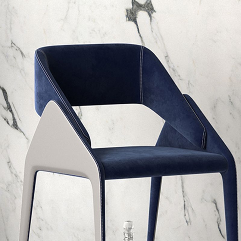 Modern Style Arm Chair Metal Open Back Dining Room Chair for Kitchen