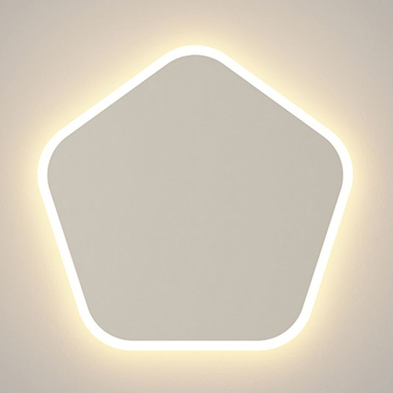 1 applige murale géométrique légère