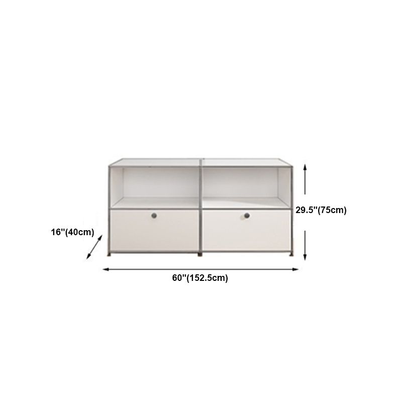 Modern Style Metal Sideboard White Colour Dining Sideboard for Living Room
