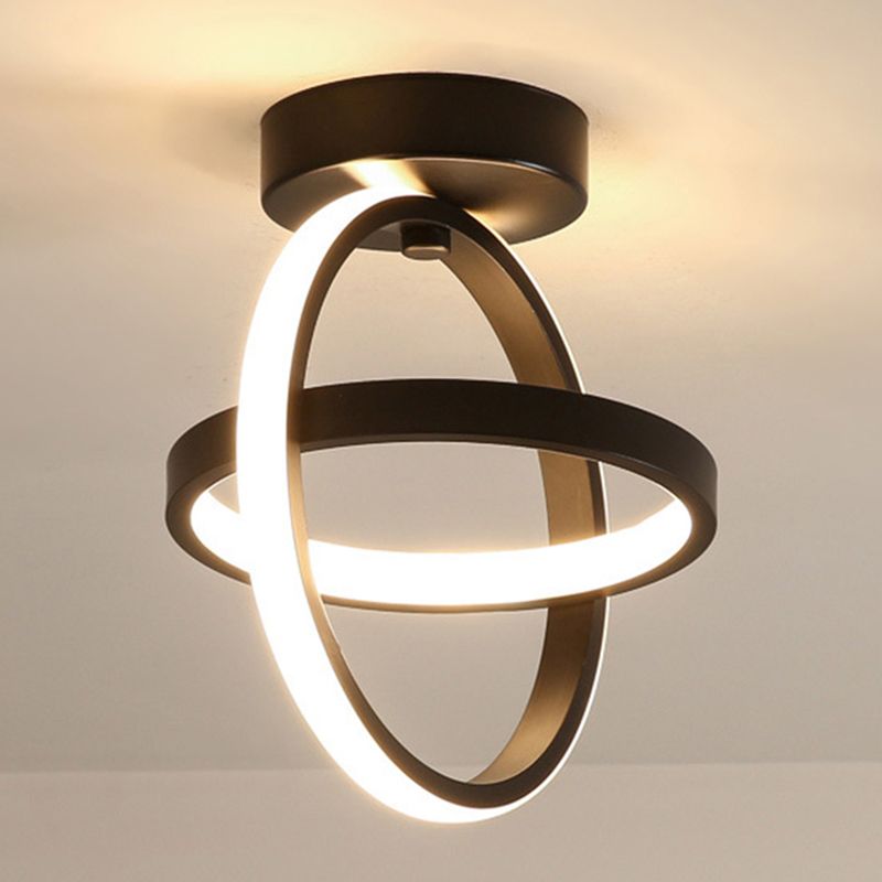 Geometrische lijnen Eenvoud LED-plafondlamp Scandinavische stijl Mini-slaapkamer Gangpad Inbouwverlichtingsarmatuur