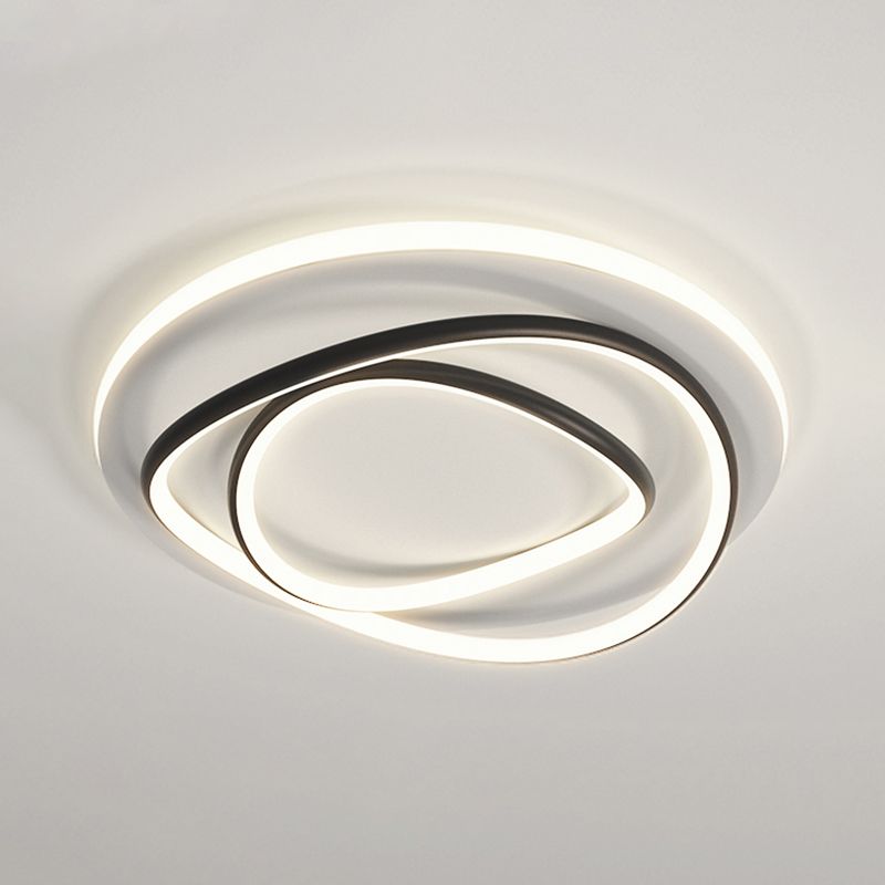 Luces de techo empotradas lineales modernas Luces empotradas de aluminio en blanco y negro