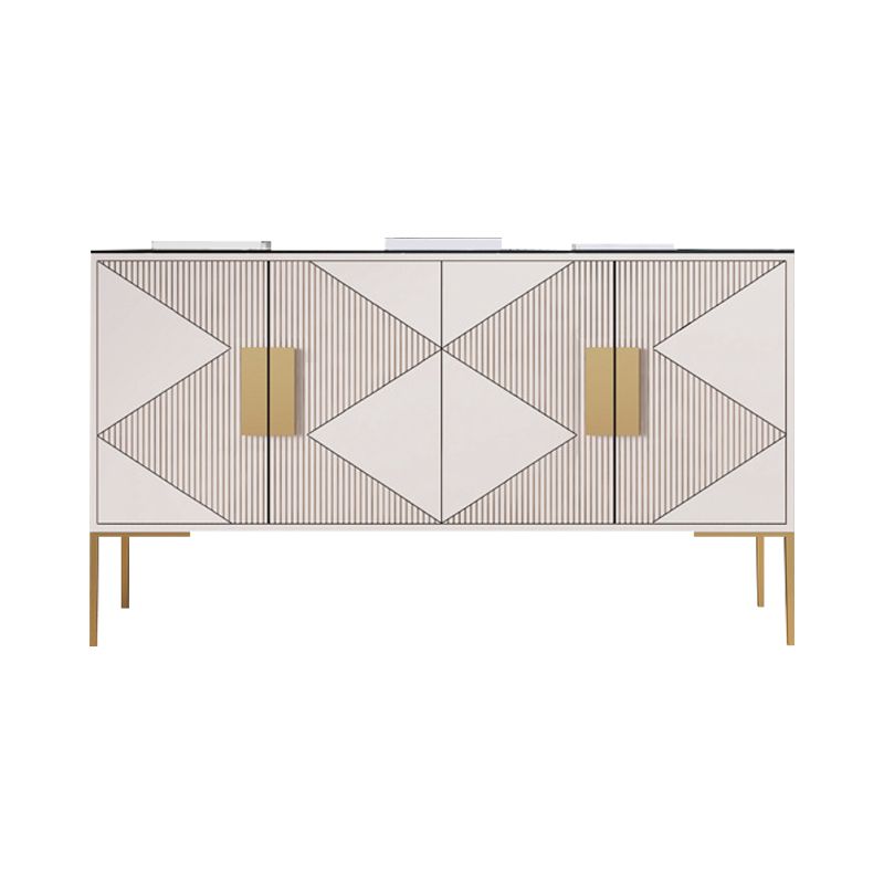 15.6-inch Width Storage Chest Classic Glam Stone Storage Chest Dresser