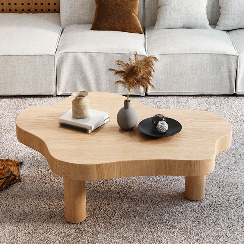 Scandinavian Solid Wood 3 Legs Coffee Cocktail Table - 15.75" H