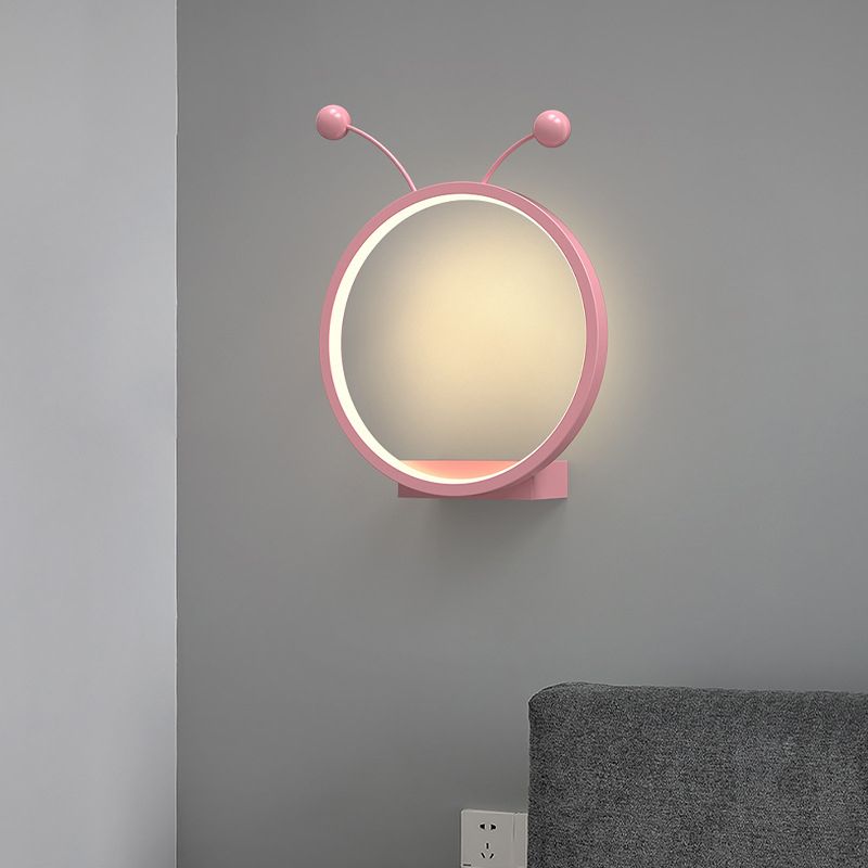 Metal Geometric Shape Wall Light Kid Style 1 Light Wall Light Sconce