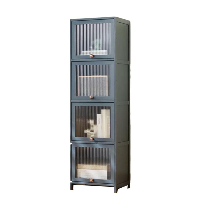 Rectangular Wood Cabinet, Modern Accent Chest with Acrylic 4/5 - Door