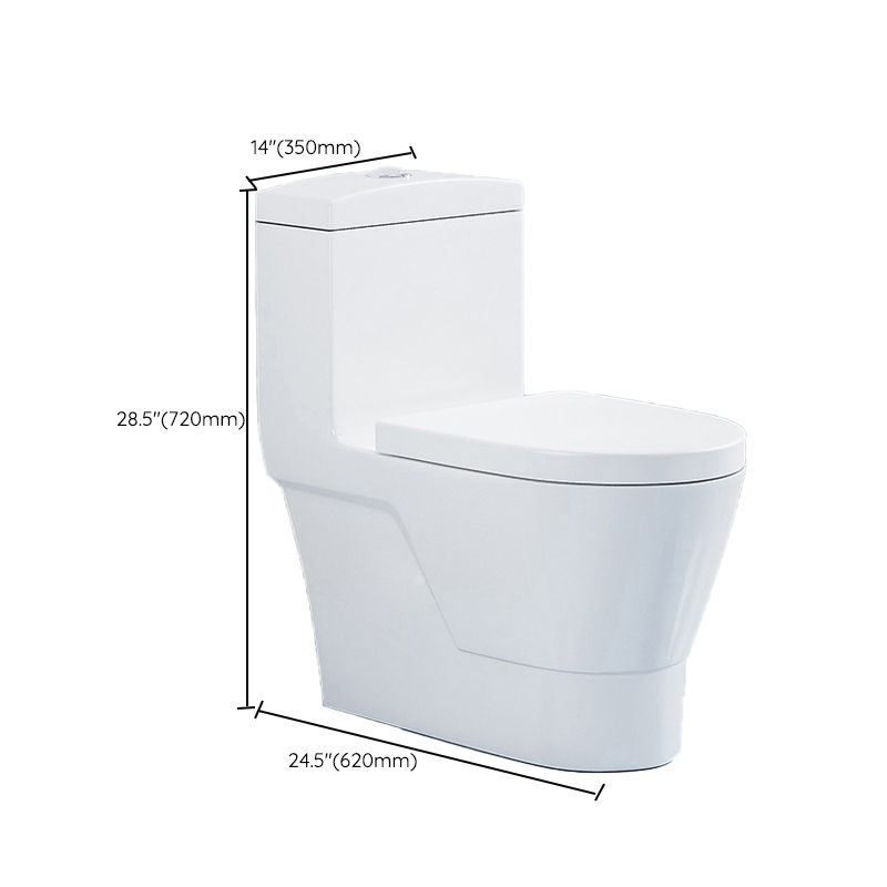Contemporary Toilet Bowl One Piece Ceramic Urine Toilet with Seat