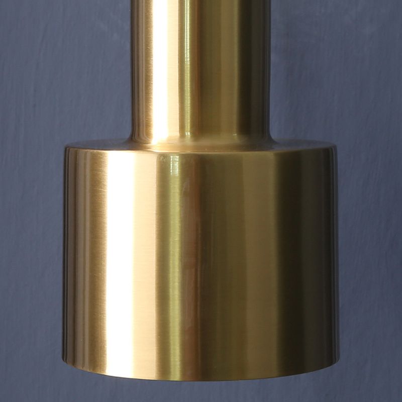 Modern Luxury Single Wall Lamp Copper Cylindroid Hanging Wall Light for Interior Spaces
