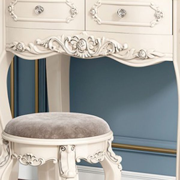 Victorian Bedroom Makeup Vanity Desk Table White Vanity Dressing Table