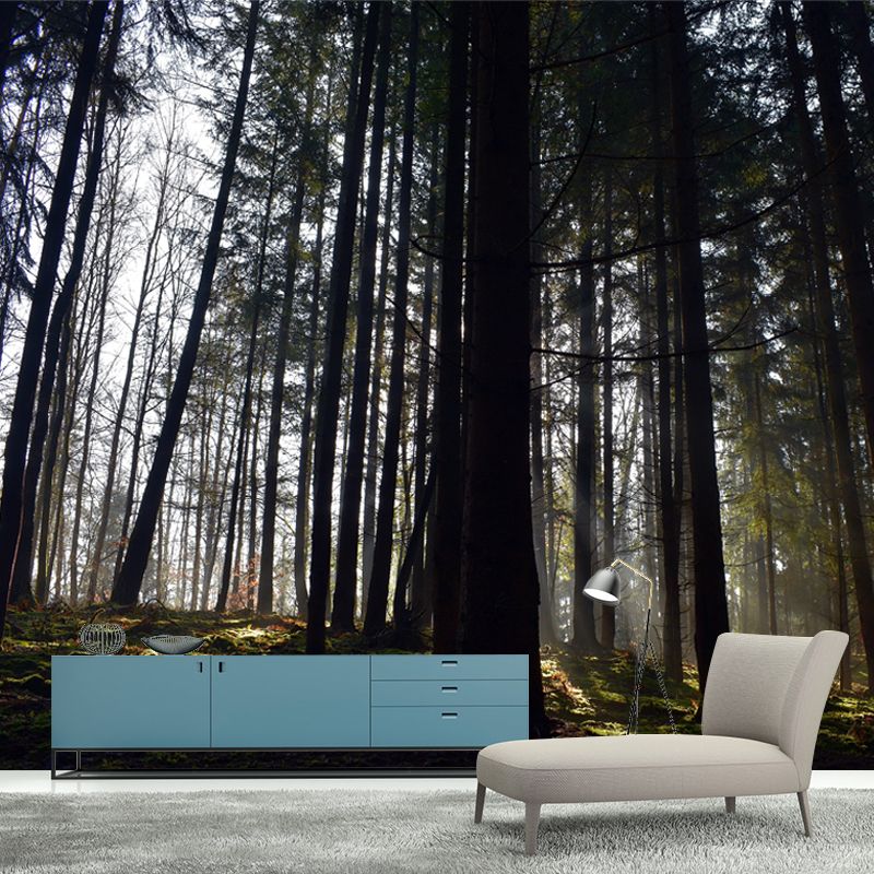 Misty Forest Wall Mural Great Wall Decor for Guest Room, Personalized Size