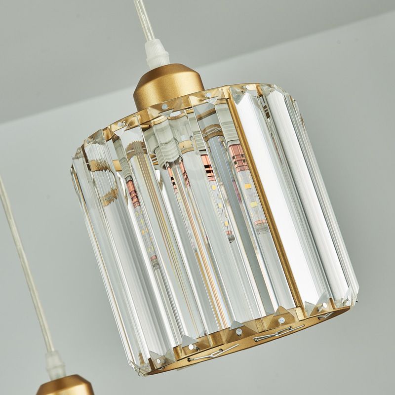 Estilo contemporáneo Geometry Island Lighting Crystal 3 Light Island Lights