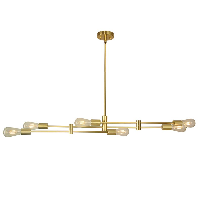 Contemporary Simplicity Sputnik Pendant Light Fixture Translucent Glass Hanging Pendant Light for Restaurant